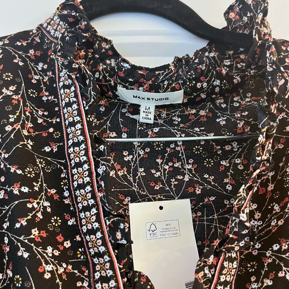 Max Studio Womens Boho Flare Dress Size Medium - Picture 4 of 4